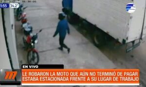 Le robaron la moto que aún no terminó de pagar | Telefuturo