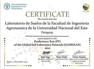 FAO certifica Laboratorios de Suelo de Minga Guazú