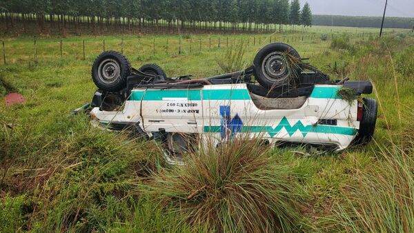 Vuelco de ambulancia: Beba de 4 meses murió y hay tres heridos