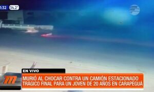 Murió tras chocar contra un camión estacionado en Carapeguá - Paraguaype.com