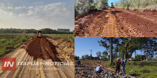 INTENSOS TRABAJOS DE MEJORAMIENTOS DE CAMINOS EN SAN PEDRO DEL PARANÁ - Itapúa Noticias