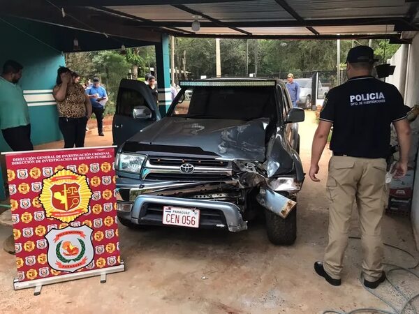 Incautan camioneta que habría protagonizado accidente fatal - Policiales - ABC Color