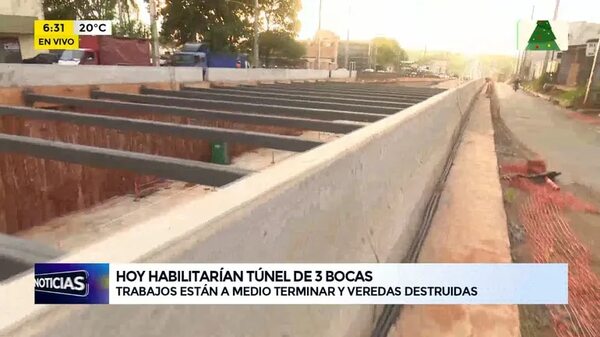 Habilitarán túnel de Tres Bocas - ABC Noticias - ABC Color