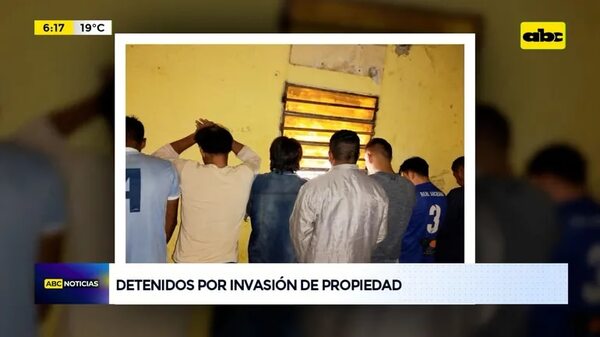 Ocho detenidos por supuesta invasión de inmueble - ABC Noticias - ABC Color