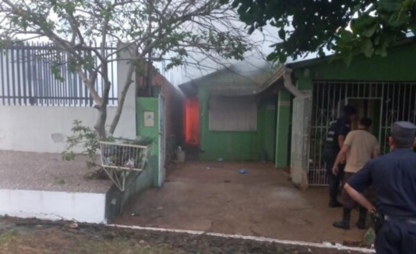 Vivienda fue consumida por las llamas, en el barrio Ciudad Nueva