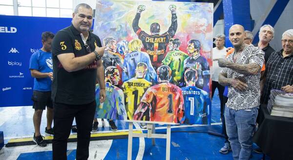 ¡Una pinturita! El impresionante cuadro que recibió Chilavert