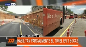 Vehículos circulan en túnel terminado a medias - Paraguaype.com