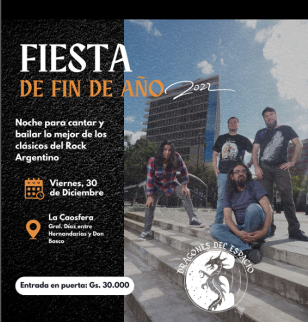 Los “Dragones del Espacio” cerrarán el año este viernes dando tributo a gigantes del rock argentino - .::Agencia IP::.