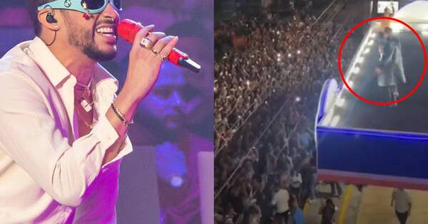 La Nación / Bad Bunny hace un show sorpresa en Puerto Rico sobre el techo de una gasolinera