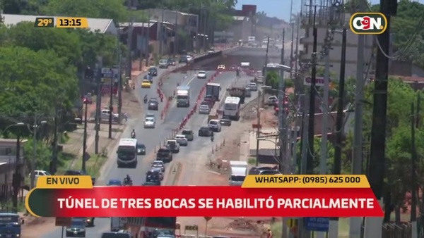 Se habilitó parcialmente el túnel Tres Bocas - C9N