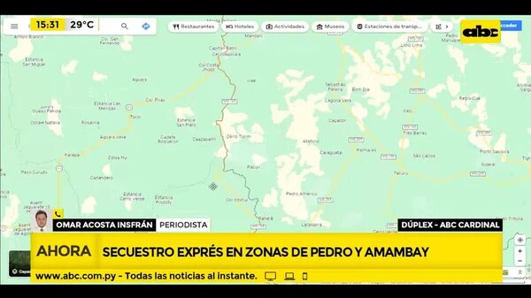 Secuestro exprés entre San Pedro Y Amambay - Ensiestados - ABC Color