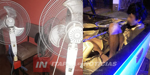  APREHENDIERON A LADRÓN DE VENTILADORES EN ENCARNACIÓN - Itapúa Noticias