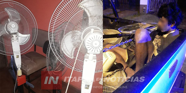 APREHENDIERON A LADRÓN DE VENTILADORES EN ENCARNACIÓN - Itapúa Noticias