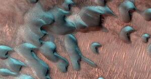 La Nación / La Nasa muestra el invierno en Marte: nieve en forma de cubo, paisajes helados y escarcha