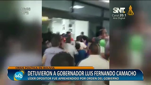 Bolivia: Detuvieron a Gobernador Luis Fernando Camacho - SNT