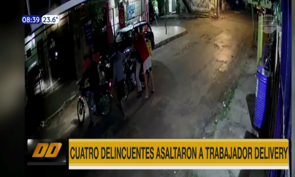 Entre 4 asaltaron a delivery y todo quedó grabado | Telefuturo
