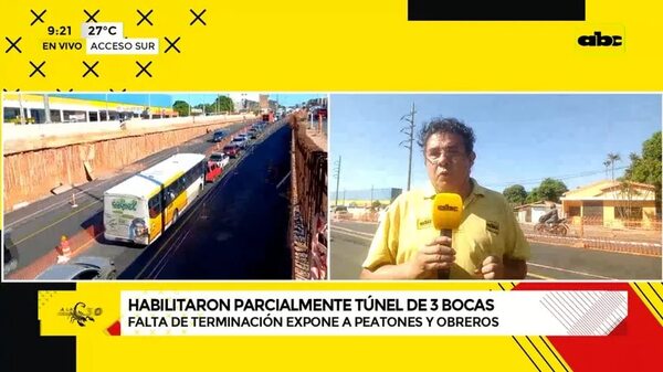 Habilitan parcialmente Túnel de 3 Bocas - ABC Noticias - ABC Color