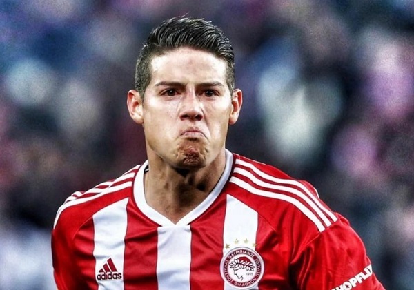 James marca golazo en paliza del Olympiacos - La Prensa Futbolera