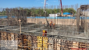 Puente de la Bioceánica: concluyó hormigonado del estribo número 1 y obra alcanza cerca del 13%
