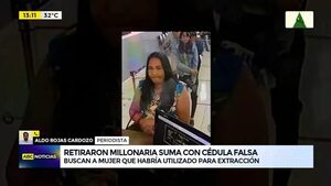 Retiraron millonaria suma con cédula falsa - ABC Noticias - ABC Color