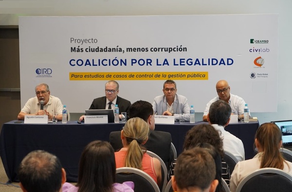 Coalición por la legalidad: organizaciones de la sociedad civil presentan investigaciones casos de corrupción