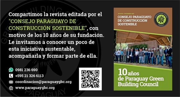 Consejo Paraguayo de Construcción Sostenible publicó su revista por los 10 años del gremio