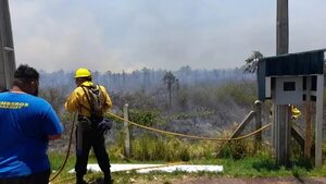 Incendio forestal de gran magnitud sobre la ruta Luque - San Bernardino  - Nacionales - ABC Color