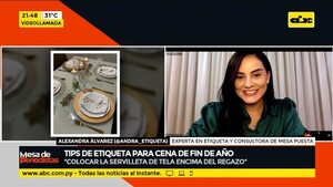 Tips de etiqueta para fin de año - Mesa de Periodistas - ABC Color