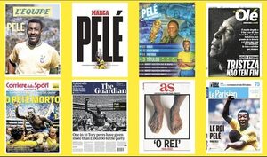 “Llora la pelota”, “El fútbol pierde su rey”, la prensa mundial se inclina ante Pelé - Fútbol Internacional - ABC Color