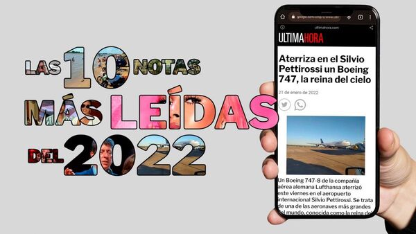 Las 10 notas más leídas del 2022 en Última Hora