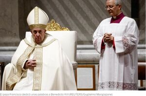 El papa Francisco expresó su gratitud a Benedicto XVI: “Solo Dios conoce el valor y la fuerza de su intercesión”