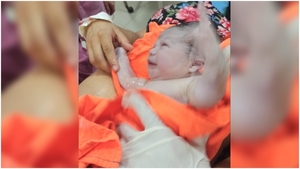 El primer bebé del año en el Hospital de Encarnación es un varón