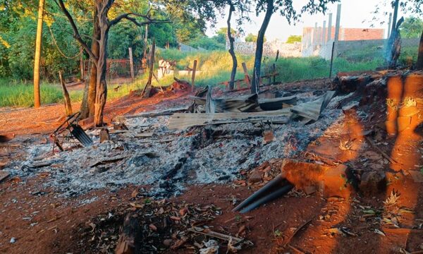 Adicta incendia vivienda de su madre