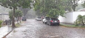 Torrencial lluvia en el primer día del año en Ayolas - Nacionales - ABC Color