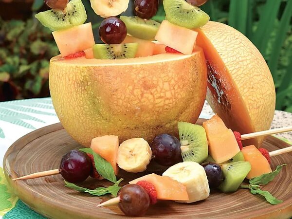 Imperdible brocheta de melón para hacer con los chicos - Gastronomía - ABC Color