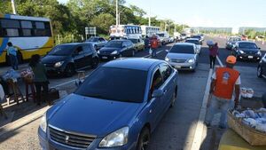 Obras de duplicación dificultan el retorno sobre la ruta PY02