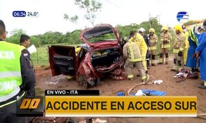 Accidente de tránsito en Acceso Sur | Telefuturo