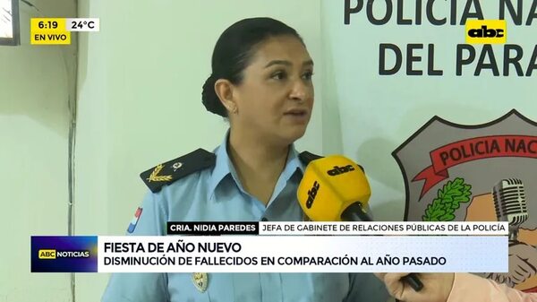 Año Nuevo: disminución de fallecidos - ABC Noticias - ABC Color