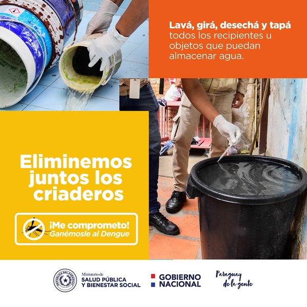 Elimina criaderos después de cada lluvia