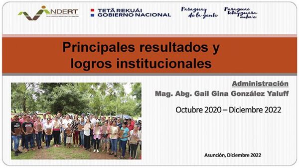 Varios logros en reforma agraria encarada por administración de la presidenta del INDERT, Gail González Yaluff