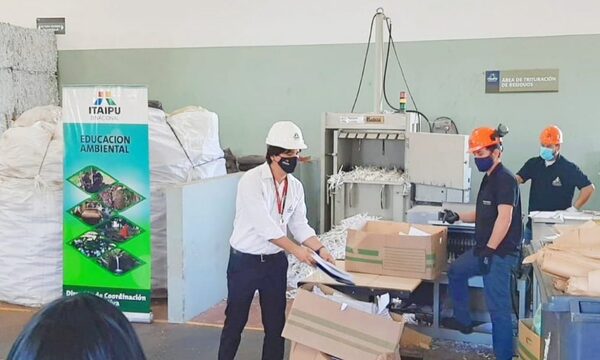 Itaipu gestionó más de 21.000 kilos de residuos reciclables en su planta y apoyó a recicladores