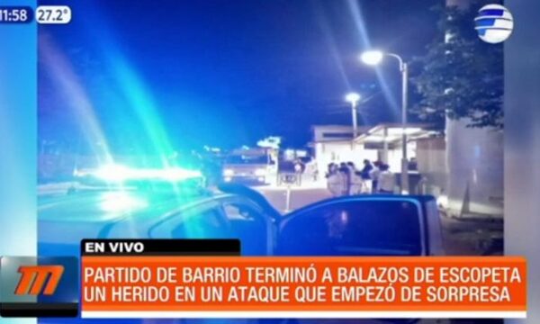 Partido de barrio terminó a balazos de escopeta | Telefuturo