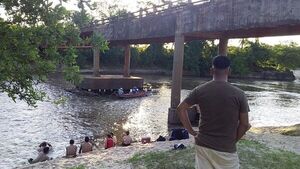 Dramático rescate de bañistas en Belén