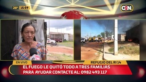 Perdieron todo por culpa del fuego - C9N
