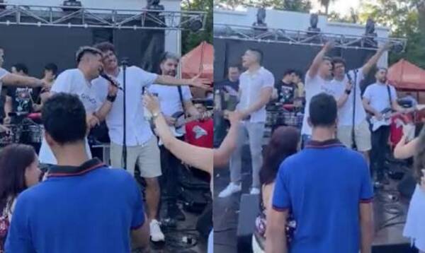 [VIDEO] Pelotero sorprendió cantando "y dale dale O..."