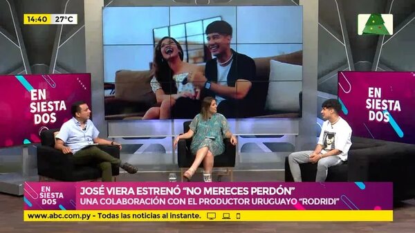 José Viera estrenó “no mereces perdón” - Ensiestados - ABC Color