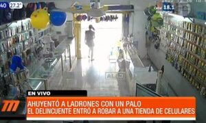 Ahuyentó a ladrones con un palo - Paraguaype.com