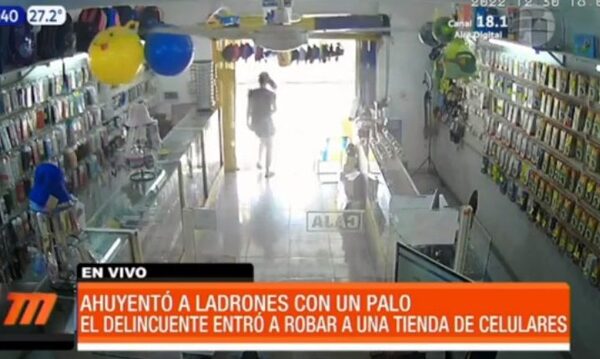 Ahuyentó a ladrones con un palo - Paraguaype.com