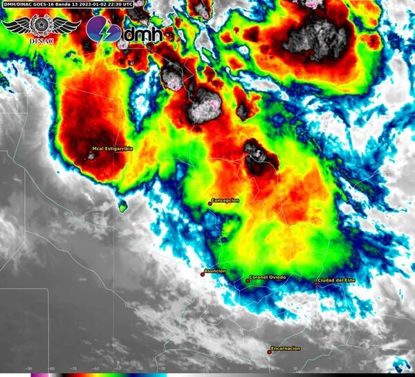Renuevan alerta: estos son los tres departamentos donde se esperan tormentas - Nacionales - ABC Color