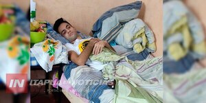 JOVEN DE 20 AÑOS ESTÁ POSTRADO EN UNA CAMA CON RIESGOS DE PERDER UNA PIERNA - Itapúa Noticias